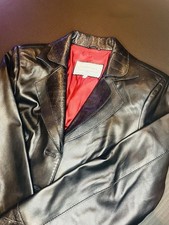 Giacca di pelle nera