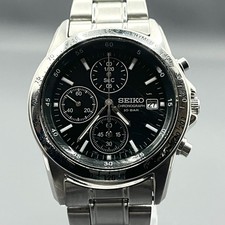 Seiko Chronograph 7T92-0DW0 Uomo Quarzo Orologio Cronografo Tachimetro #1798