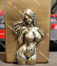 Pezzo ottone sexy busty girl - ottone,