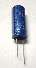 2x 2200uf 50v ELNA CONDENSATORE ELETTROLITICO  D.16XH.37 JAPAN