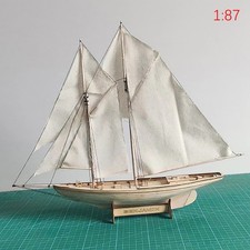 Modellino assemblaggio nave fai da te vela 1:87 classico legno decorazione barca legno