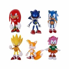 6 pezzi statuine Sonic The
