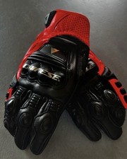 Dainese - Guanti 4-Stroke 2 Nero e Rosso Fluo