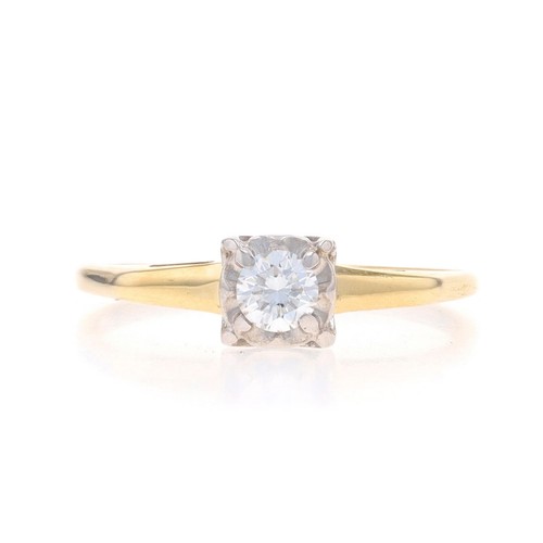 Oro giallo diamante vintage - giallo,