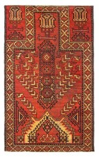 Tappeto vintage annodato a