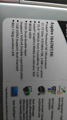 Acer aspire 1642wlmi cornice - aspire,