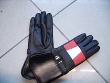 Guanti in pelle da moto vintage style taglia M come da foto