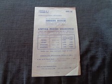 945 46  BICICLETTE EDOARDO BIANCHI LISTINO PREZZI VELOCIPEDI EPOCA