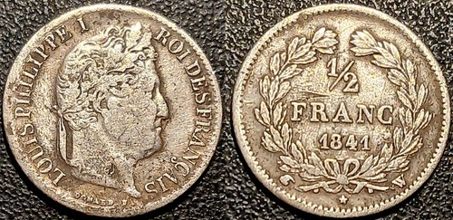 Louis philippe 1 2 franco - i, 1/2