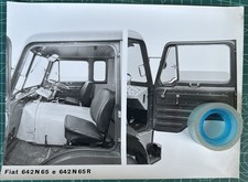 Rara Photo Press Interni Camion FIAT 642 N 65 e 642 N 65 R-Salone Torino 1965