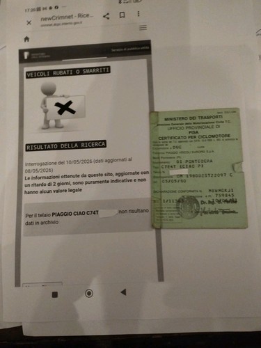 Piaggio ciao c74t solo - piaggio,