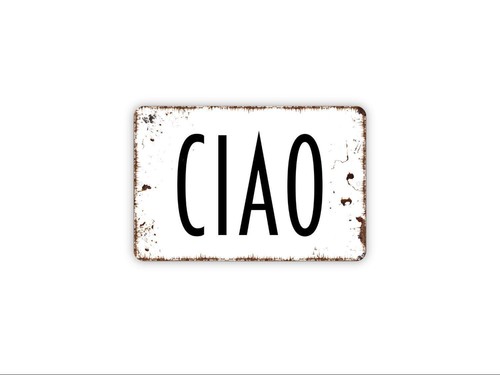 Insegna ciao decorazione - insegna,