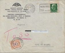 Busta viaggiata nel 1933 da