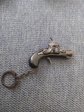 Vintage Miniatura Pistola Giocattolo Pirata Portachiavi 