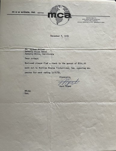 Letter from mort viner - mort,