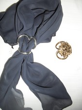 ferma foulard 3 anelli