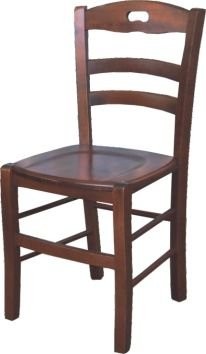 Sedia lory massello noce - sedia, new