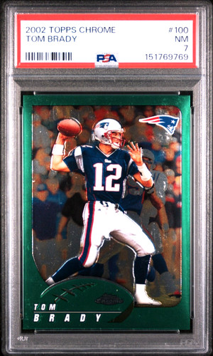 2002 topps chrome tom brady - topps,