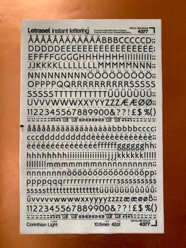 Letraset 4377 corithian - 4377,