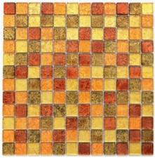 Mosaico Oro Arancione Bagno