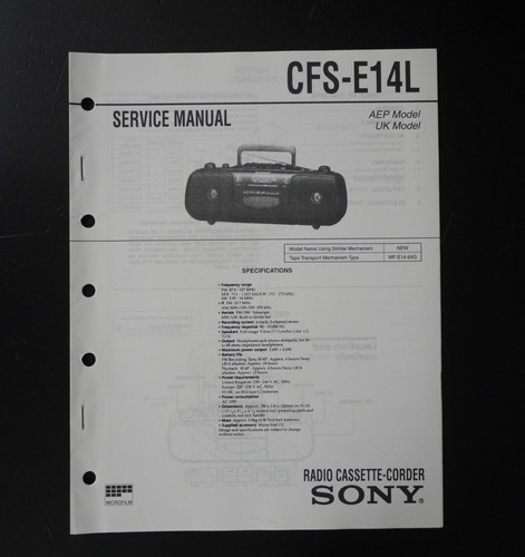 Originale sony cfs e14l radio - originale,