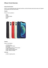 Apple iPhone 12 mini manuale