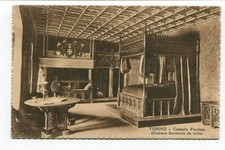 Primi '900  Torino Castello Feudale Camera Baronale da letto FP BN