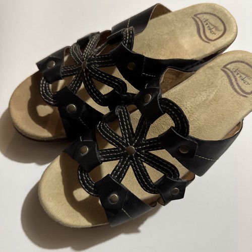 Dansko black sandals comfort - black,