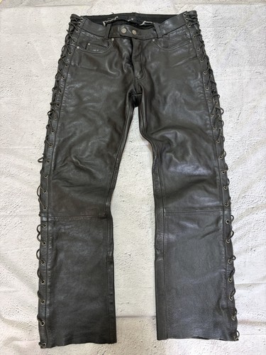 Pantaloni pelle moto - pelle,