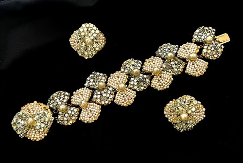 Set bracciale orecchini - e,