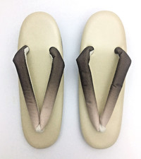 Sandali giapponesi Nishijin Akari uretano donna marrone beige taglia gratuita