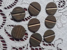  Stock di 8 otto gettoni telefonici italia vintage da.collezione.