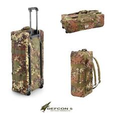 BORSONE TROLLEY ZAINO MILITARE VIAGGIO 70LT MIMETICO VEGETATO DEFCON 5 D5-XY003