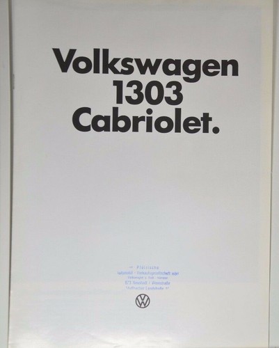 Bellissimo depliant - , vw