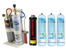 KIT CANNELLO SALDATURA TURBO SET 30 BOMBOLE USA GETTA + 3 OSSIGENO + 1 GAS