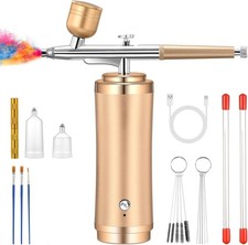Powate Kit Aerografo con Compressore per Decorazione Torte Trucco Nail Art
