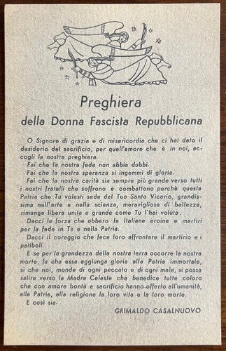 Cartolina rsi preghiera della - cartolina,