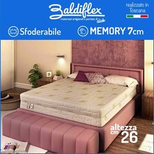MATERASSO PIAZZA E MEZZA 120X190 CM MEMORY SFODERABILE H 26 CM PREMIUM PLUS