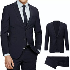Abito Uomo Nero Elegante Slim