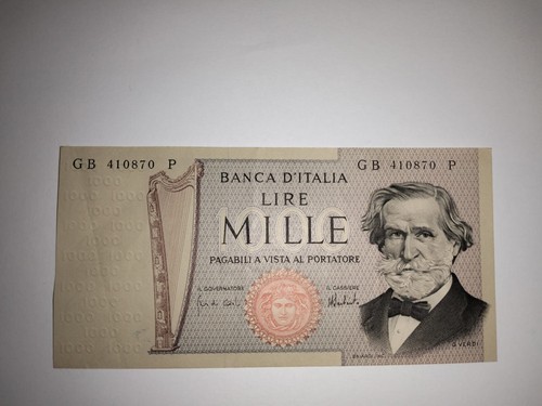 Banconota lire mille di - banconota,