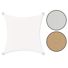 Square sail shade cloth beige