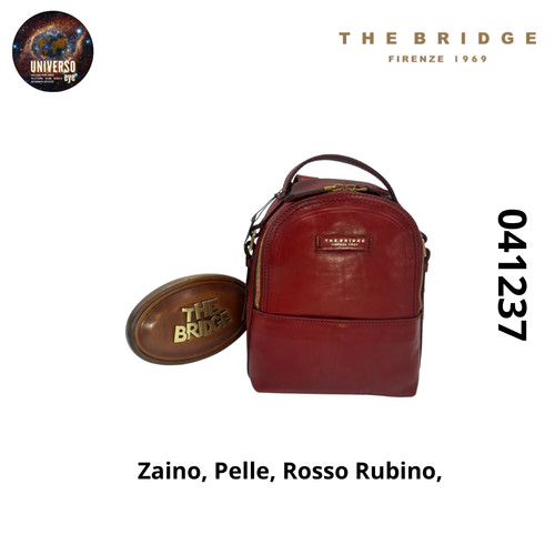 Zaino pelle rosso rubino - pelle,,
