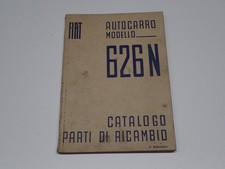 FIAT 626 N AUTOCARRO CATALOGO