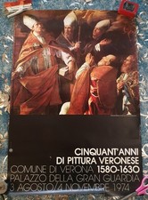 Comune Di Verona Manifesto Originale Mostra 1974 Pittura Veronese