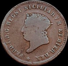 Monnaie 5 Tornesi 1819 Royaume