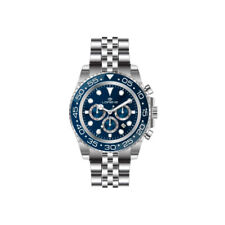 Orologio Uomo LORENZ 26167DD Chrono Bracciale Acciaio Blu