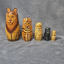 Nesting Big Cats Matryoshka