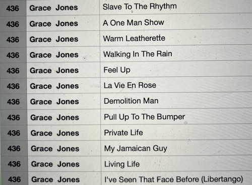 Grace jones matic library - grace,
