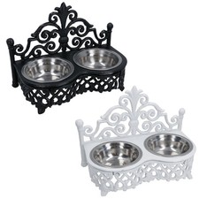 Ciotole per alimenti per cani cuccioli gatti piatti acciaio inox/supporto...