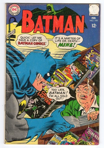 Batman 199 1968 comics vg - comics,